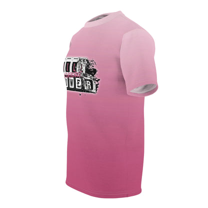 Side view of the Tag-Less Polyester Jersey T-Shirt showcasing its modern fit