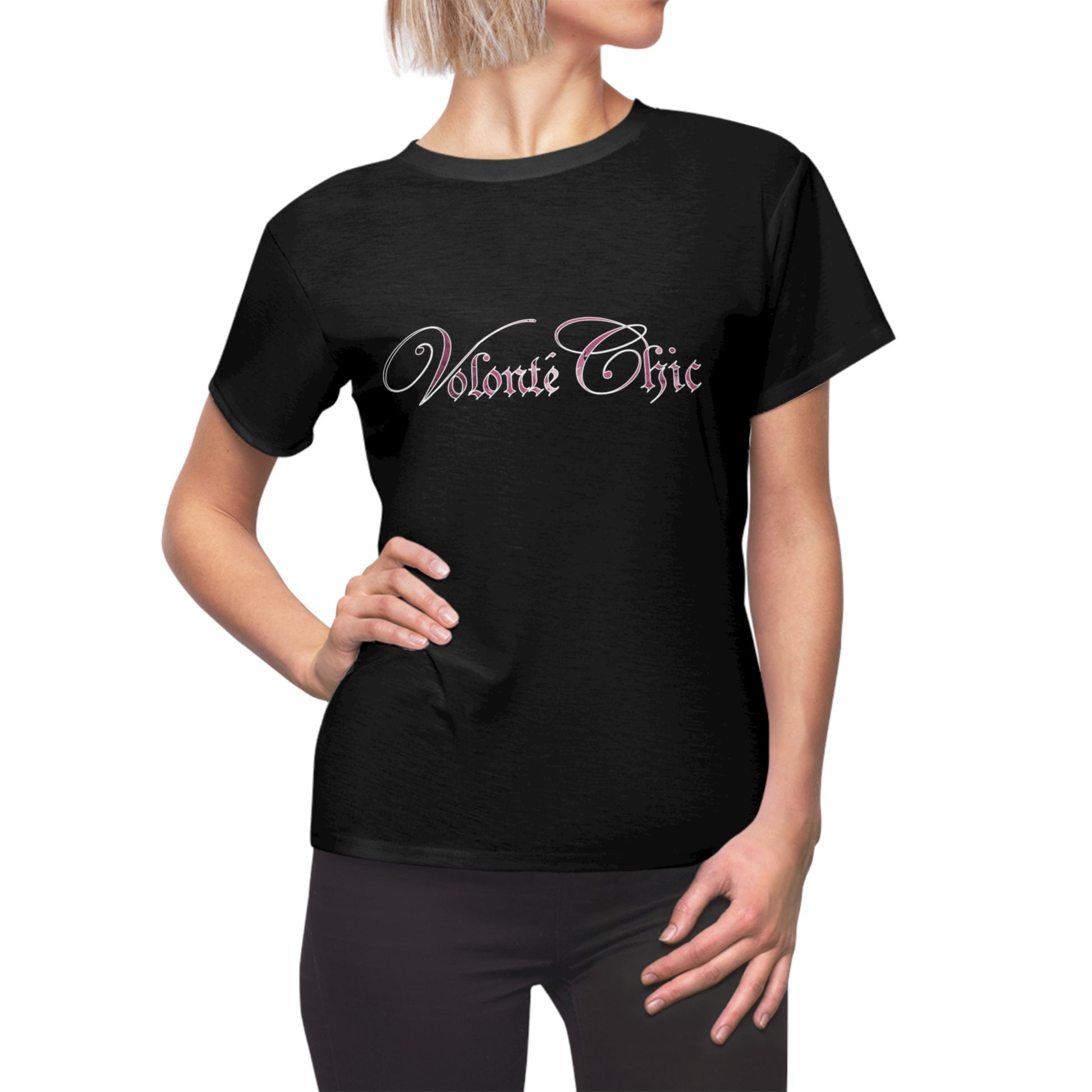 Model styling the Tag-Less Jersey T-Shirt in a casual everyday outfit