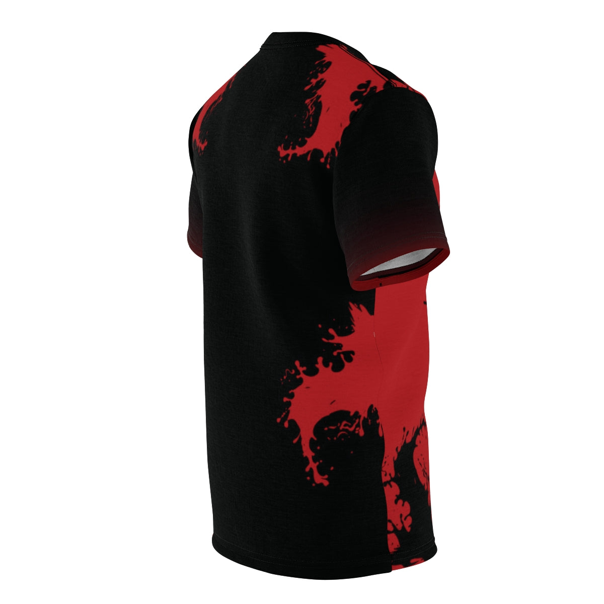 Side profile of the Tag-Less Jersey T-Shirt showcasing a relaxed fit