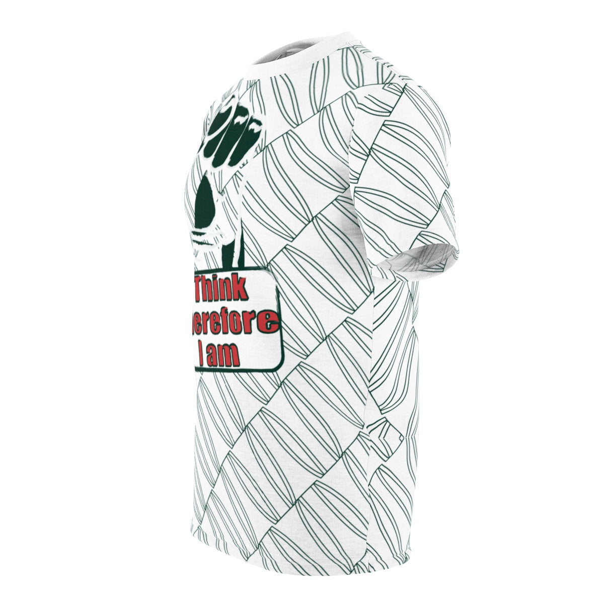 Side profile of the Tag-Less Jersey T-Shirt showcasing a relaxed fit