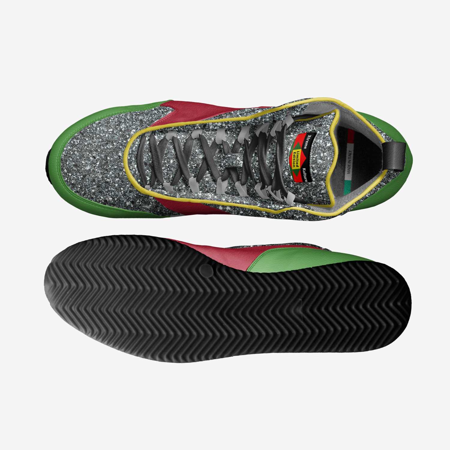 Durable and ergonomic sole of XK-Nubian Sneakers for maximum comfort